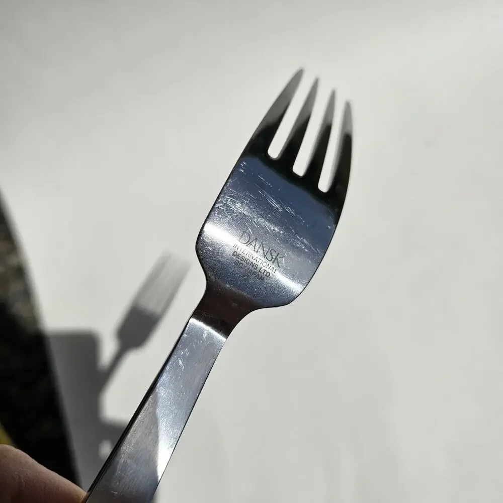 PYRAMID by Dansk Serving Fork Solid Stainless Steel 9.5